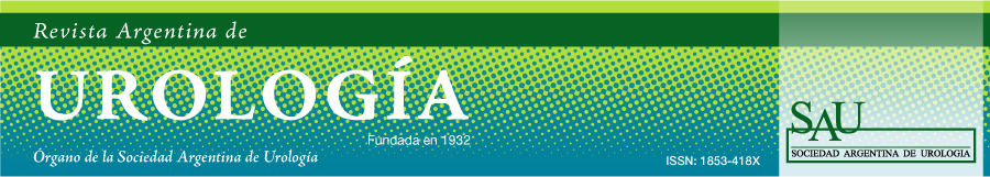 Revista Argentina de Urología - Fundada en 1932. Órgano oficial de la Sociedad Argentina de Urología (SAU). ISSN: 1853-418X